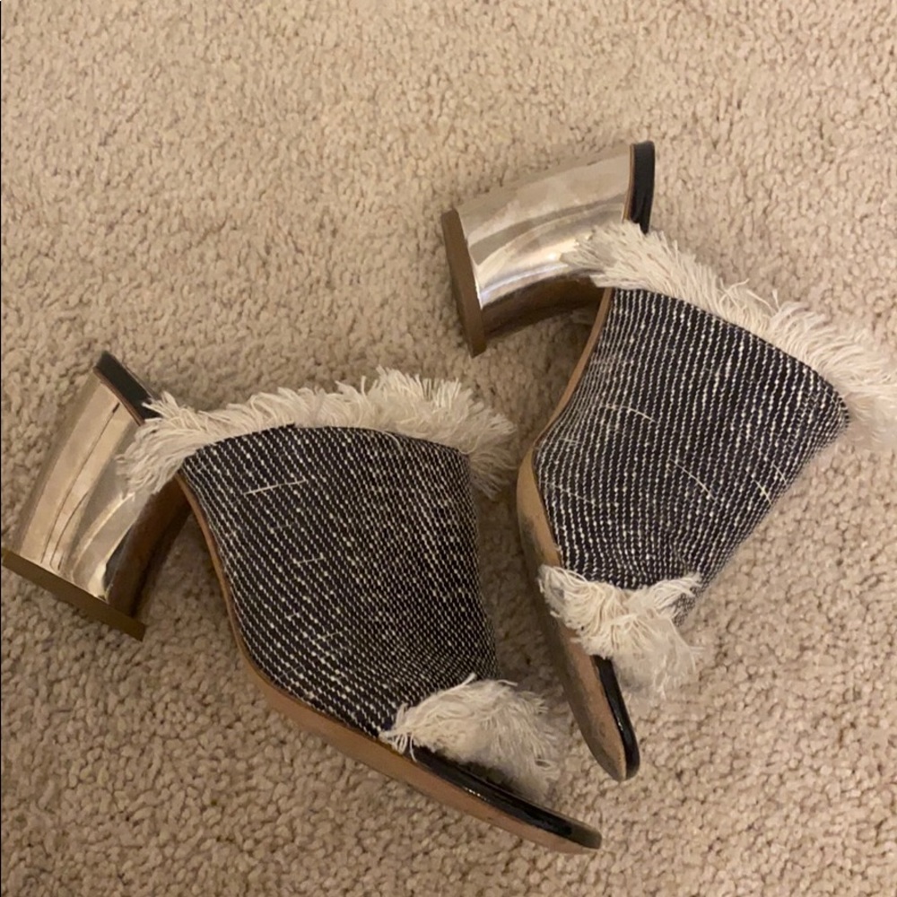 Preloved Proenza Schouler Fringed Mules Heels - 36
